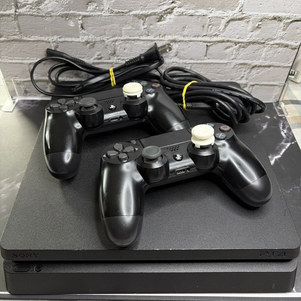 Sony PlayStation 4 PS4‎ Slim 500GB CUH-2115A 2 Controllers 11 Games Bundle